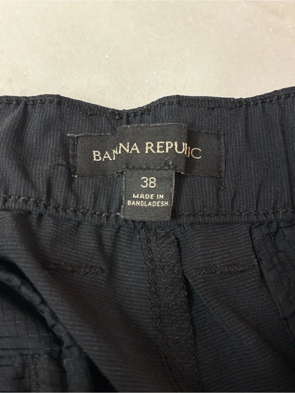 Banana Republic Black Performance Stretch Golf Shorts Men’s Size 38 Casual Chino